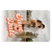 Alleen Peachy Wedding Save the Date Magneet (Horizontaal)