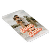 Alleen Peachy Wedding Save the Date Magneet (Rechterzijde)