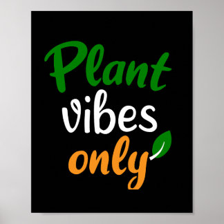 Alleen planten flesjes poster