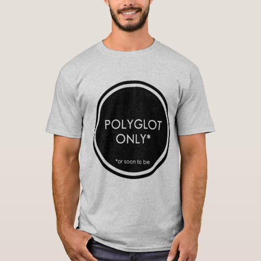 Alleen polyglot t-shirt (Voorkant)