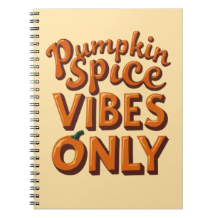 Alleen Pompoen Kruiden Vibes – Retro 70s Groovy Notitieboek