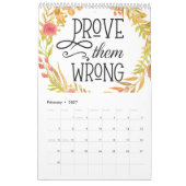 Alleen positief denken kalender (Feb 2027)