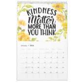 Alleen positief denken kalender (Jan 2026)