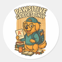 Alleen positieve cijfers - Terug naar school Hond 