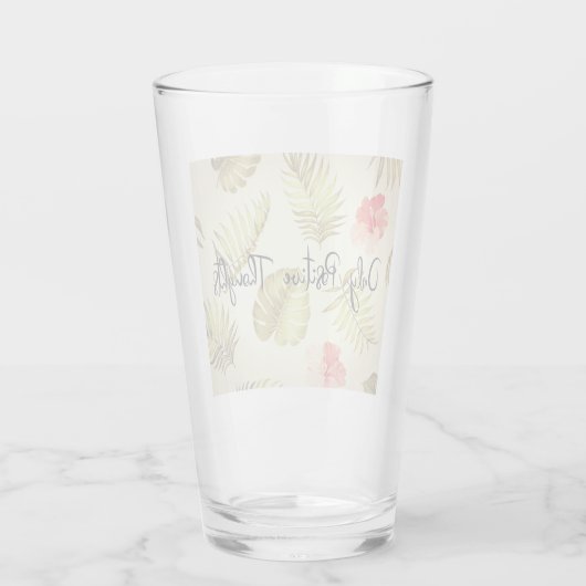 Alleen positieve gedachten glas (Achterkant)