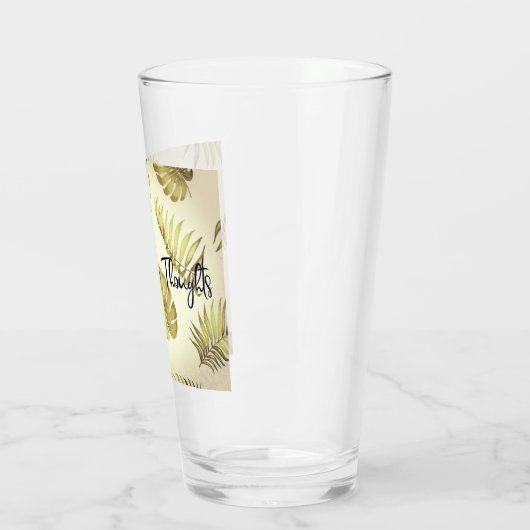 Alleen positieve gedachten glas (Links)