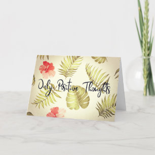 Alleen positieve gedachten kaart