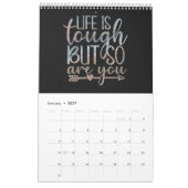 Alleen positieve gedachten kalender (Jan 2027)