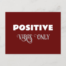 Alleen positieve vibes briefkaart