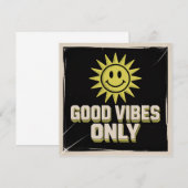 Alleen Positieve Vibes Kaart (Voorkant / Achterkant)