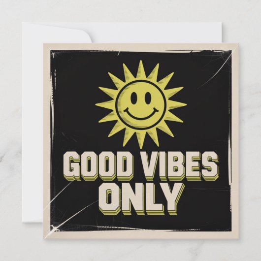 Alleen Positieve Vibes Kaart (Voorkant)
