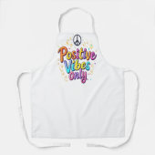 Alleen positieve vibes - kleurrijk bemoedigend ont schort (Voorkant)