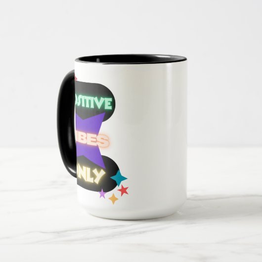 Alleen positieve vibes ✨ mok (Voorkant links)