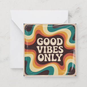 Alleen Positieve Vibes Notitiekaartje