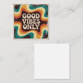 Alleen Positieve Vibes Notitiekaartje (Voorkant / Achterkant)