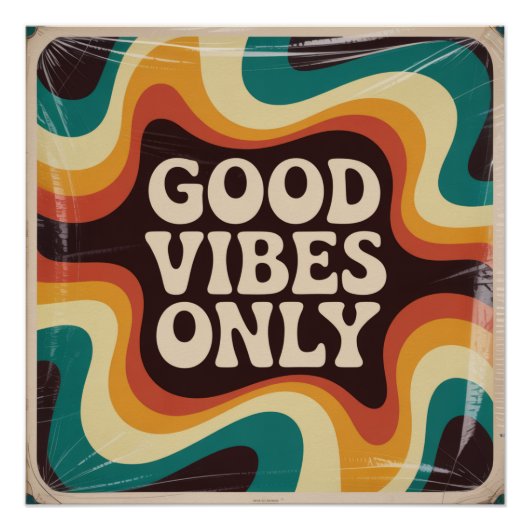 Alleen Positieve Vibes Perfect Poster (Voorkant)