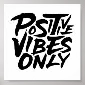 Alleen positieve vibes poster (Voorkant)