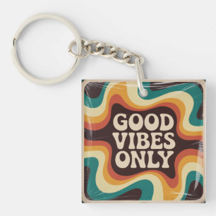 Alleen Positieve Vibes Sleutelhanger