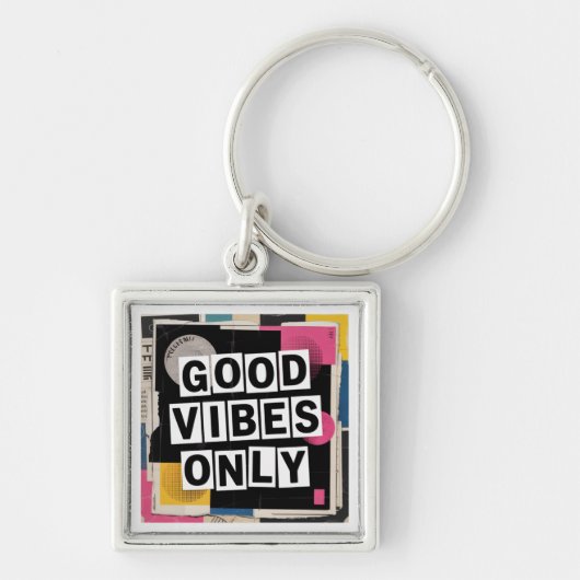 Alleen Positieve Vibes Sleutelhanger (Voorkant)