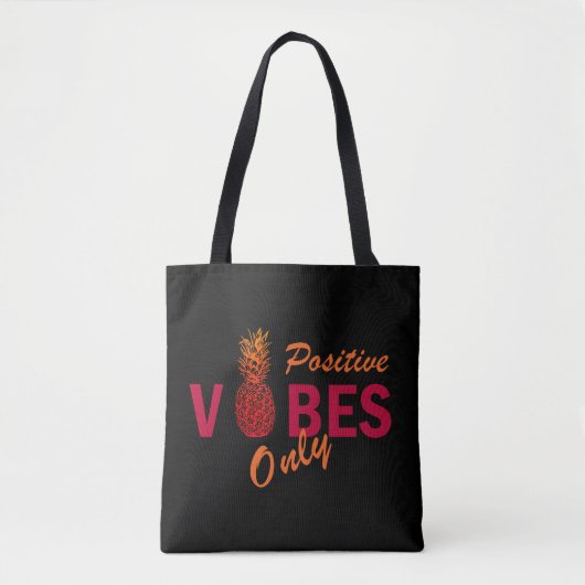 alleen positieve vibes tote bag (Voorkant)