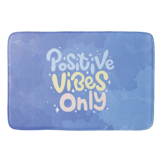 Alleen positieve vibraties badmat (Voorkant)