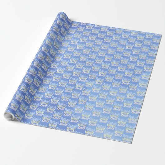 Alleen positieve vibraties cadeaupapier (Uitgerold)
