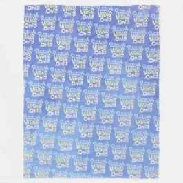Alleen positieve vibraties fleece deken