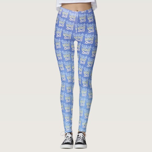 Alleen positieve vibraties leggings (Voorkant)