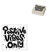 Alleen positieve vibraties rubberstempel (Gestempeld)