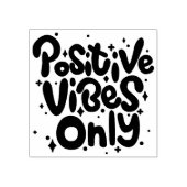 Alleen positieve vibraties rubberstempel (Afrduk)