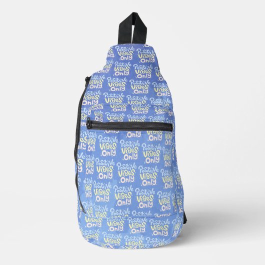 Alleen positieve vibraties sling bag (Voorkant)