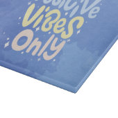 Alleen positieve vibraties snijplank (Hoek)