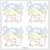 Alleen positieve vibraties sticker (Vel)