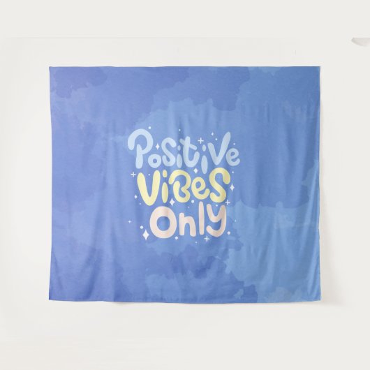 Alleen positieve vibraties wandkleed (Voorkant (horizontaal))