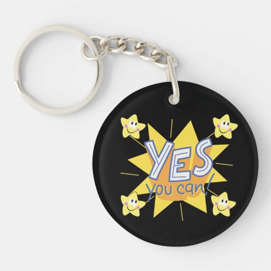 Alleen positieve virussen sleutelhanger (Voorkant)