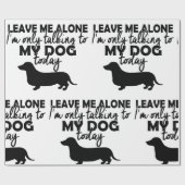 Alleen praten met mijn hond-wrappingpapier cadeaupapier (Vlak)