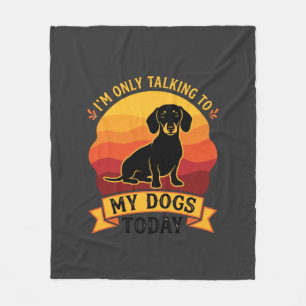 Alleen pratende honden vandaag Hond Zon Fleece Deken