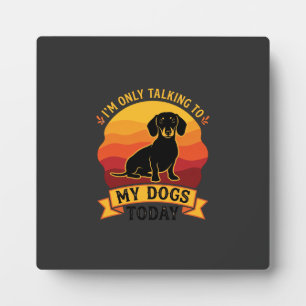 Alleen pratende honden vandaag Hond Zon Fotoplaat