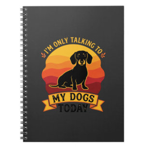 Alleen pratende honden vandaag Hond Zon Notitieboek