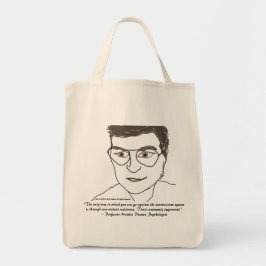 Alleen Prof Desmet Grocery Bag op Roos Tote Bag