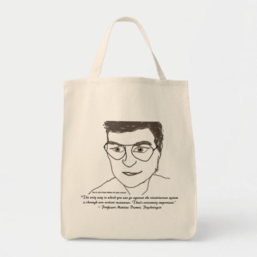 Alleen Prof Desmet Grocery Bag op Roos Tote Bag (Voorkant)
