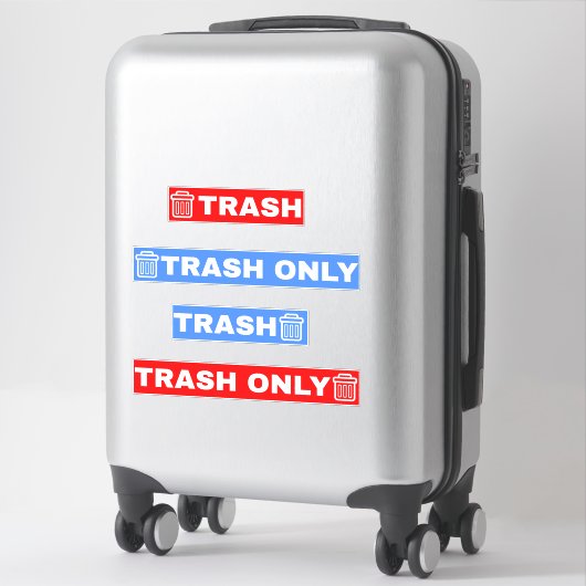 Alleen prullenbak sticker (Koffer)