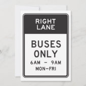 Alleen rechterlinkerbus kaart (Voorkant)