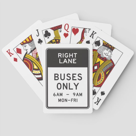 Alleen rechterlinkerbus pokerkaarten (Achterkant)