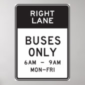 Alleen rechterlinkerbus poster (Voorkant)