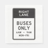 Alleen rechterlinkerbus servet (Voorkant)