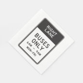 Alleen rechterlinkerbus servet (Hoek)