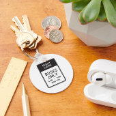 Alleen rechterlinkerbus sleutelhanger