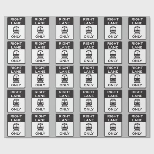 Alleen rechterspoor cadeaupapier (Vlak)