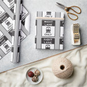 Alleen rechterspoor cadeaupapier